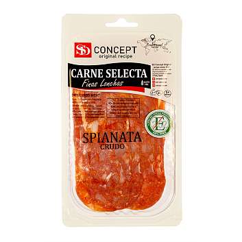 Спьяната, колбаса сыровяленая SD, выдержка от 4 мес., нарезка, 0,050 кг