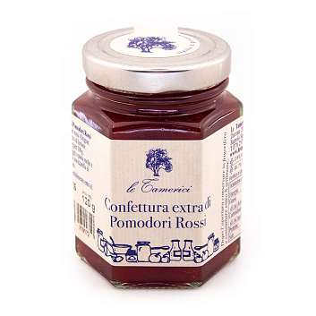 Конфитюр ЭКСТРА из красных томатов, LE TAMERICI, 0,120 кг (ст/б)