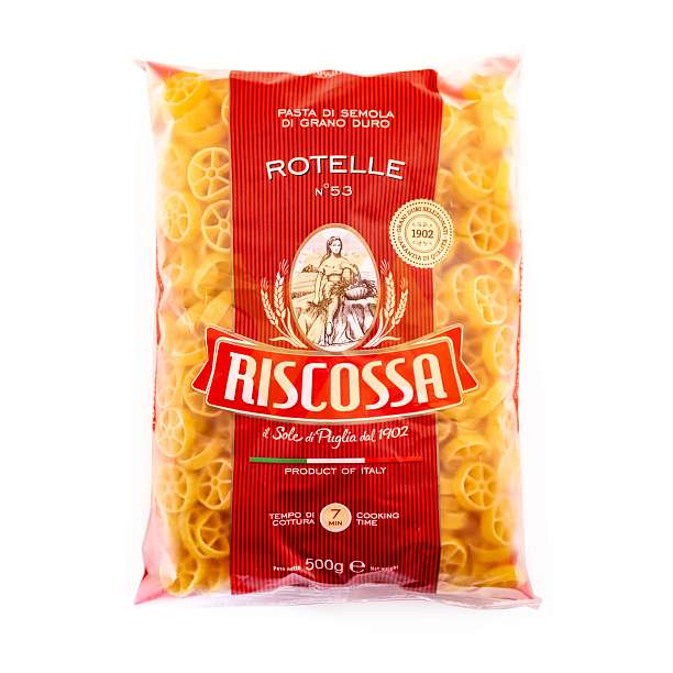 Ротелле №53, паста из твердых сортов пшеницы, RISCOSSA, 0,5 кг 510 Pastificio Riscossa Италия
