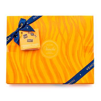 Ассорти конфет в темном шоколаде, 3 вида, VENCHI, 0,180 кг (подарочная карт/кор Мурано)