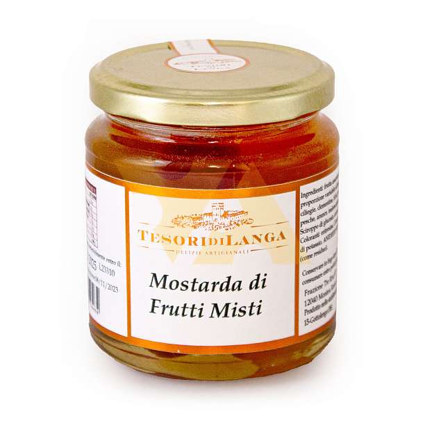 Мостарда фруктовая, TESORI DI LANGA, 0,380 кг (ст/б)  Apicoltura Brezzo Италия