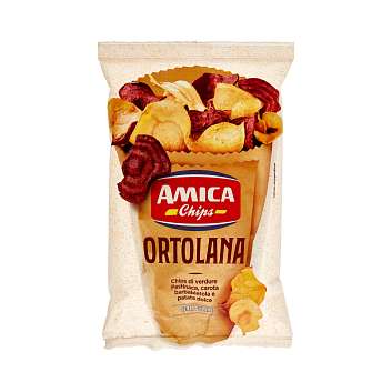 Чипсы овощные (свекла, морковь, пастернак, картофель) ORTOLANA  ALFREDO\'S, AMICA CHIPS, 0,1 кг