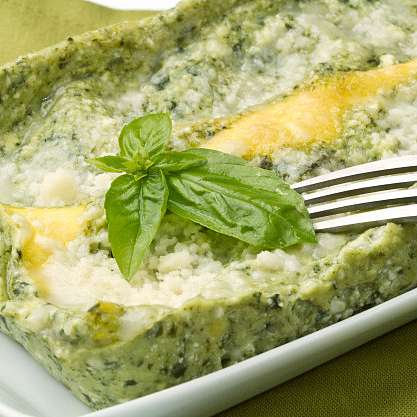 Лазанья с песто (Зеленая лазанья)