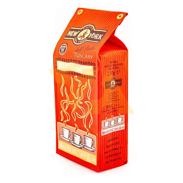 Кофе Соаве, смесь обжаренного кофе молотый, NEW YORK, 0,250 кг (красная бум/уп)  Caffè New York Италия