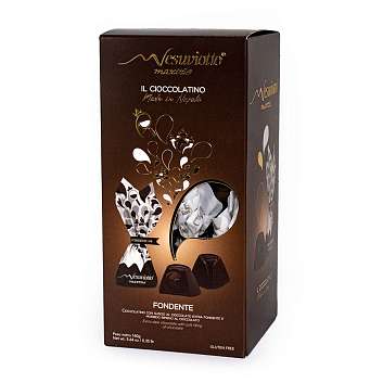 Конфеты из темного шоколада (какао мин.70%) с шоколадной начинкой, MAXTRIS VESUVIOTTO, 0,160 кг (карт/кор)