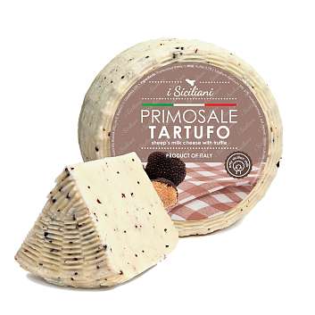 Пекорино с трюфелем PRIMOSALE, молодой сыр из овечьего молока, BIOPEK, ~ 1,5 кг