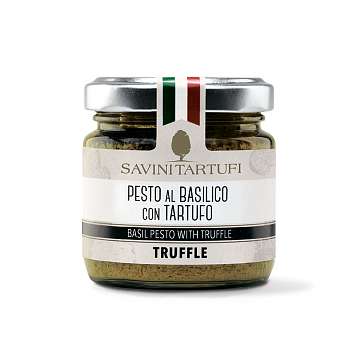 Соус Песто из базилика с трюфелем SAVINI TARTUFI, 0,090 кг (ст/б)