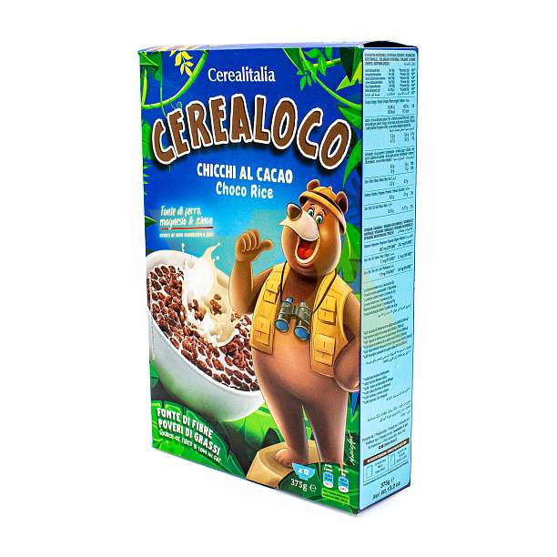 Сухой завтрак хлопья с какао CEREALOCO, CEREALITALIA, 0,375 кг (карт/кор)  Cerealitalia Италия