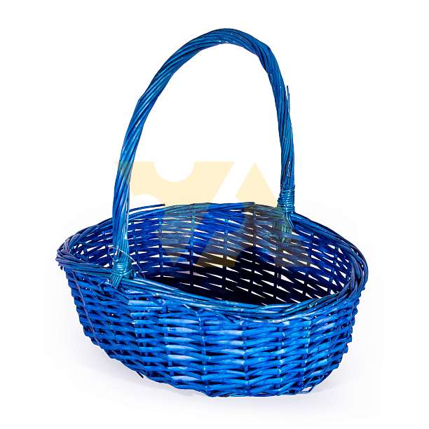 Корзина средняя синяя (высота 40, длина 40, ширина 30)