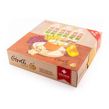 Нож Жироль для нарезки сыра Тет-де-Муан на деревянной основе с колпаком