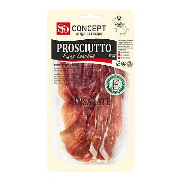 Окорок сыровяленый (прошутто) для салата SD, выдержка 12 мес., нарезка, 0,050 кг