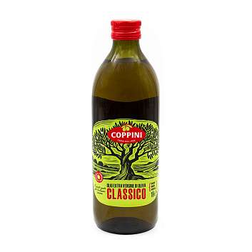 Масло оливковое первого холодного отжима CLASSICO, COPPINI, 1 л (ст/бут)