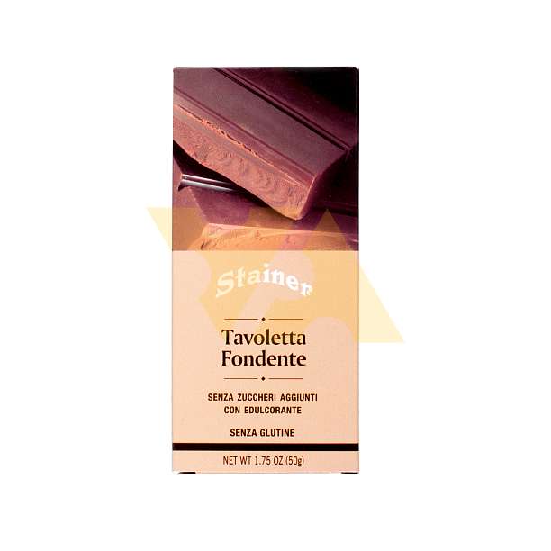 Шоколад темный, 1098, без сахара и без глютена, 56% какао, STAINER, 0,05 кг  ANDREA STAINER Италия