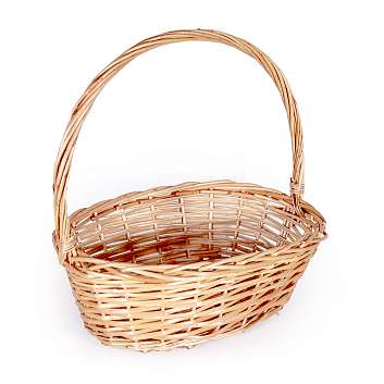 Корзина малая лоза овальная (высота 39, длина 28, ширина 27)