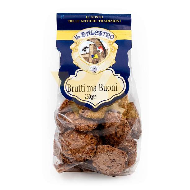 Печенье традиционное BRUTTI MA BUONI, IL BALESTRO, 0,250 кг (пл/пак)  Le Logge Италия