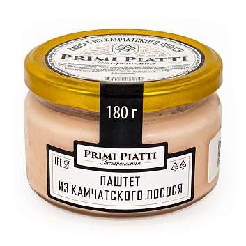 Паштет из камчатского лосося т.м. PRIMI PIATTI, 0,180 кг (ст/б)