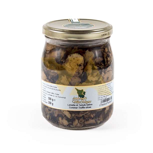 Трюфель черный летний резаный, VILLA MAGNA, 0,5 кг/0,350 кг/0,58 л (ст/б) 0.5 кг. VILLA MAGNA Италия