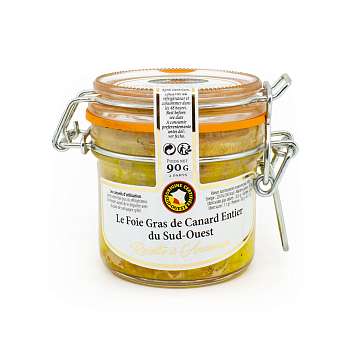 Фуа-гра утиная, цельная, консервы из печени утки, VALETTE, 0,09 кг (ст/б)