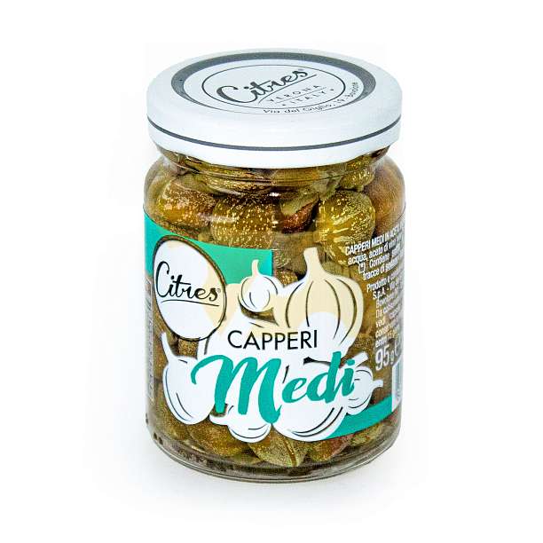 Каперсы средние в уксусе, CITRES, 0,095 кг/0,050 кг (ст/б)  Citres Италия