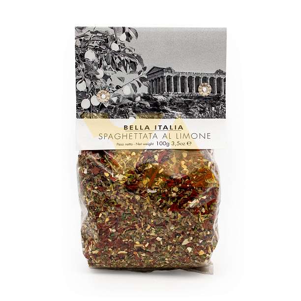 Спагеттата с лимоном, смесь специй для пасты с лимоном, BELLA ITALIA, UMBRO, 0,100 кг (пл/пак)  Antico Pastificio Umbro S.r.l. Италия