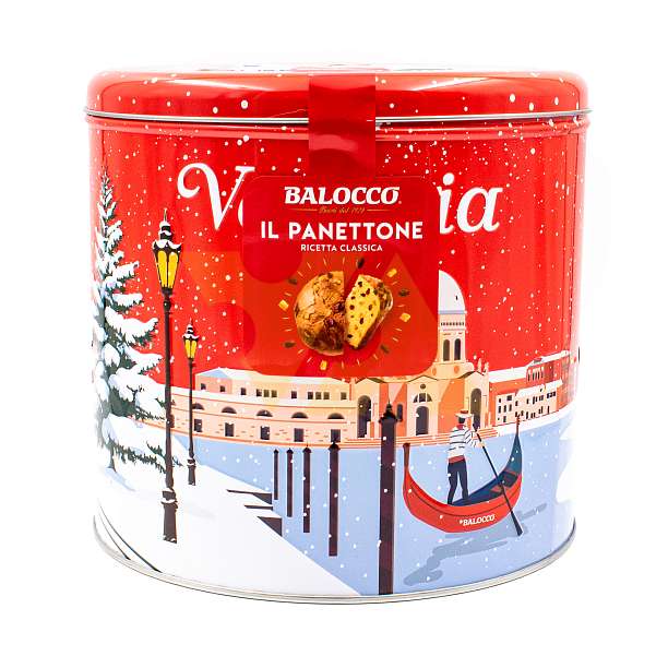 Панеттоне с изюмом и цукатами, рождественский кекс из Милана, BALOCCO, 0,75 кг (жест/кор) 0.75 кг. Balocco Италия