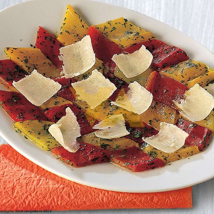 Жареный перец с сыром Грана Падано