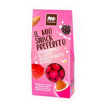 Миндаль обжаренный в белом шоколаде со вкусом йогурта и лесных ягод IL MIO SNACK PREFERITO, MAXTRIS, 0,15 кг (карт/кор)