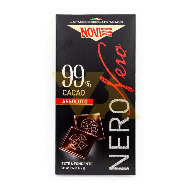Плитка горького шоколада 99%, 1580, NOVI, 0,075 кг (карт/кор)  Elah Dufour Италия
