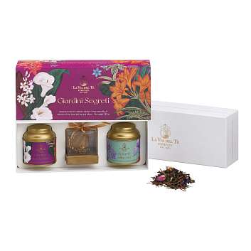 Набор двух видов чая GIARDINI SEGRETI с инфузером, LA VIA DEL TE, 0,080 кг (ж/б в подарочной коробке)