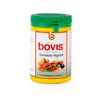 Бульон овощной гранулированный, BOVIS, 0,2 кг (желтая пл/б с зеленой крышкой)