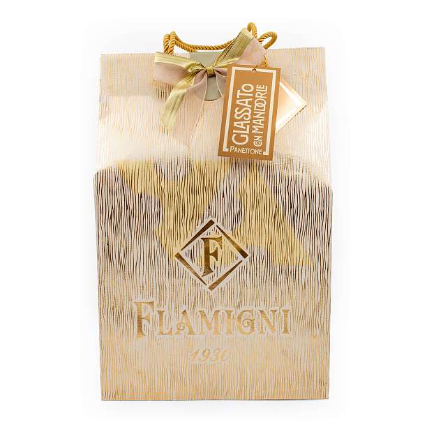 ПАНЕТТОНЕ, ГЛАЗИРОВАННЫЙ МИНДАЛЕМ, FLAMIGNI, 1 кг (подарочный пакет)  Flamigni S.r.L. Италия