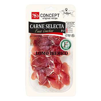 Ломо Иберико, свинина сыровяленая SD, выдержка от 4 мес., нарезка, 0,050 кг