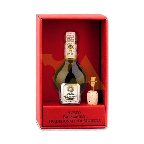 Уксус бальзамический TRADIZIONALE из Модены DOP, K0140, выдержка 15 лет, GOCCE, 0,100 л (ст/б в красной коробке)  Acetaia Leonardi Италия