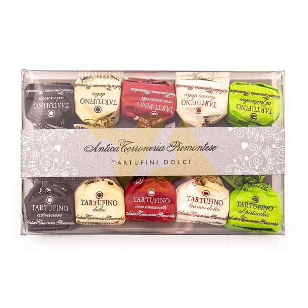 Конфеты Трюфели 0101 ассорти 5 видов, ANTICA TORRONERIA PIEMONTESE, 0,070 кг (пл/кор блистер)  Antica Torroneria Piemontese Италия