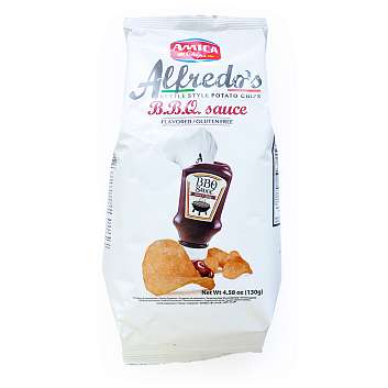 Чипсы со вкусом соуса барбекю ALFREDO\'S, AMICA CHIPS, 0,13 кг