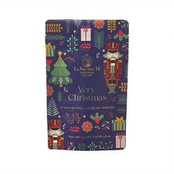 Чай зеленый листовой VERY CHRISTMAS, LA VIA DEL TE, 0,050 кг (дой-пак)