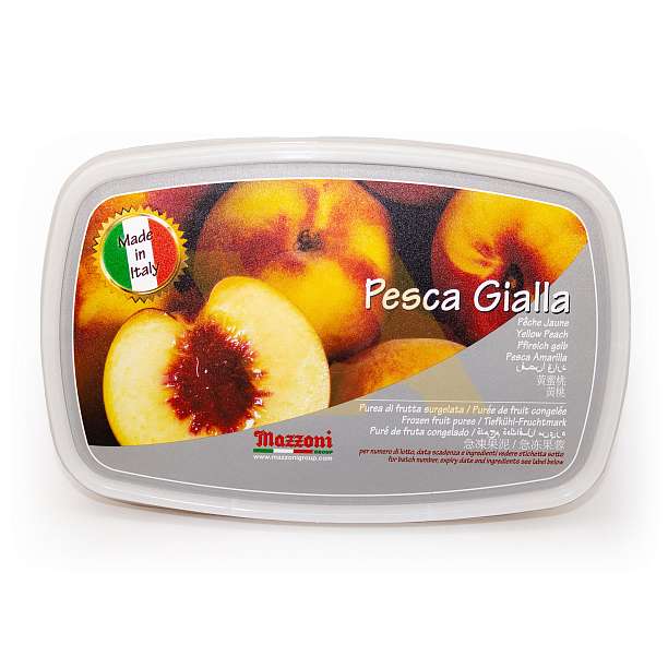 Пюре из желтых персиков замороженное с сахаром, MAZZONI, 1 кг (пл/конт) 1 кг. Mazzoni Италия