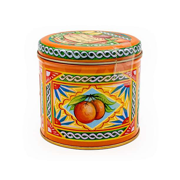 Панеттоне с сицилийским цитрусовыми цукатами и шафраном без изюма DOLCE&GABBANA, 0,100 кг (ж/б)  Fiasconaro Италия