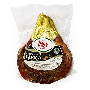 Окорок сыровяленый (Прошутто ди Парма) с черным трюфелем, целый окорок, выдержка 18 месяцев, SD, ~ 5 кг (вак/уп)