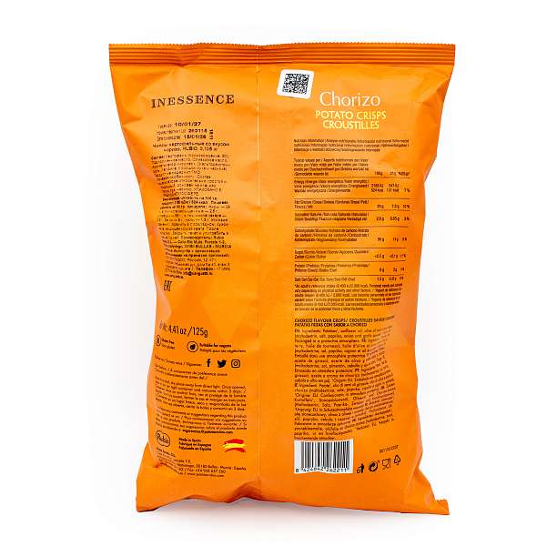 Чипсы картофельные со вкусом чоризо, RUBIO, 0,125 кг  Rubio Snacks Испания