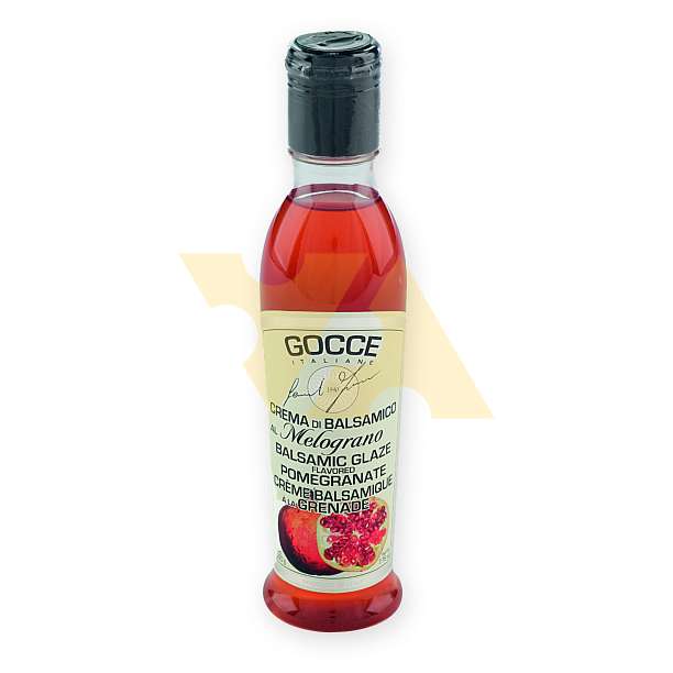 Соус-крем бальзамический с гранатом, GOCCE, 0,22 кг (пл/б)  Acetaia Leonardi Италия