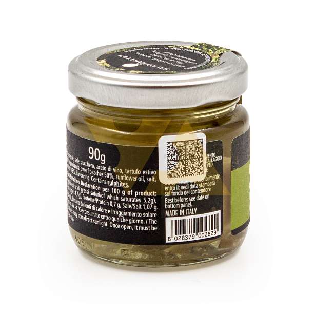 Мини персики с черным летним трюфелем, SAVINI TARTUFI, 0,09 кг (ст/б)  SAVINI TARTUFI Италия