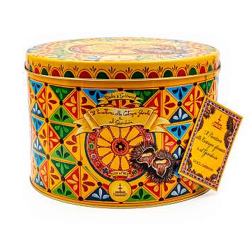 Панеттоне с засахаренными каштанами и шоколадно-ореховым кремом Джандуйя, DOLCE&GABBANA, 1 кг (ж/б)