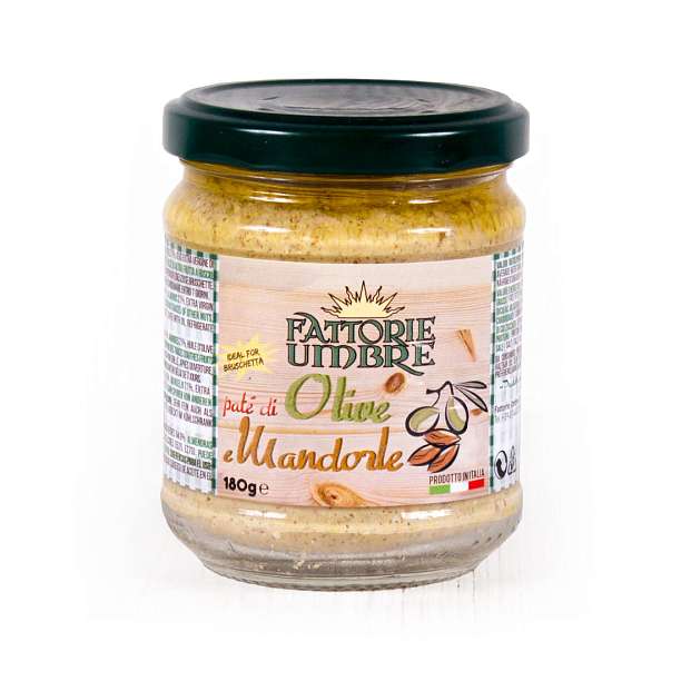 Паштет из оливок с миндалем, FATTORIE UMBRE, 0,18 кг (ст/б)  Fattorie Umbre S.r.l. Италия