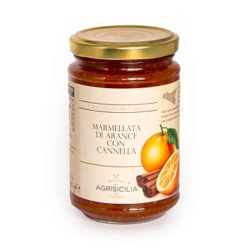 Джем из апельсина с корицей, AGRISICILIA, 0,360 кг (ст/банка)