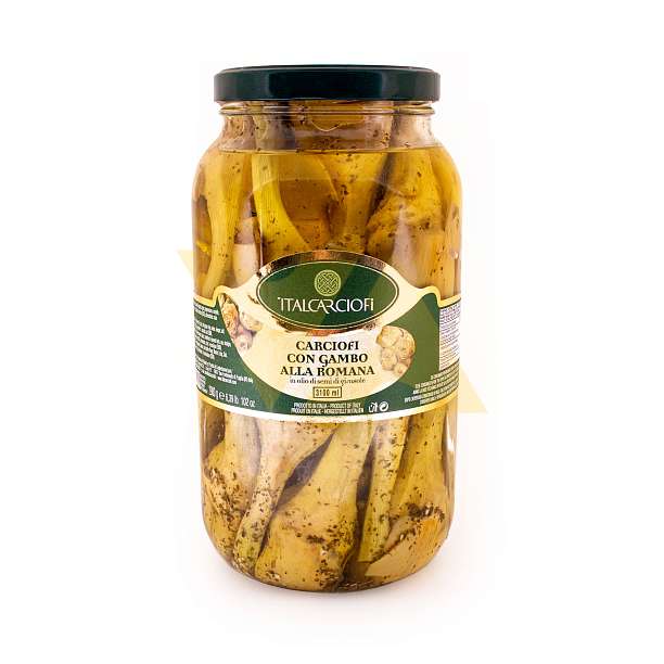 Артишоки с ножкой по-римски в подсолнечном масле, ITALCARCIOFI, 1,8 кг/2,9 кг/3,1 л (ст/б)  Italcarciofi S.r.L. Италия