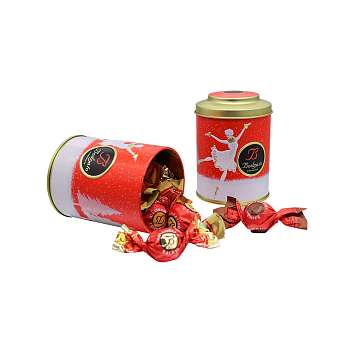Конфеты шоколадные ассорти, BODRATO CIOCCOLATO, 0,070 кг (новогодняя ж/б балет)