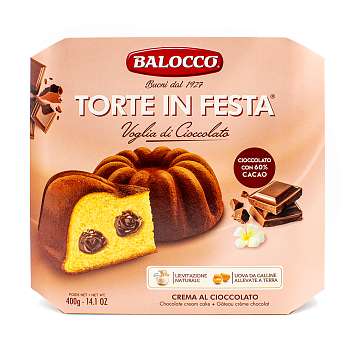 Торт с шоколадным кремом TORTE in FESTA, BALOCCO, 0,400 кг (карт/кор)