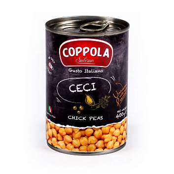 Горох Нут COPPOLA, 0,4 кг/0,24 кг/0,425 л (ж/б)