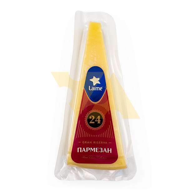 Сыр фасованный Пармезан «Gran Riserva-24» («Гран Ризерва-24») ТЗ "LAIME" м.д.ж. в с.в. 40% фас. 8шт*  Laime Россия